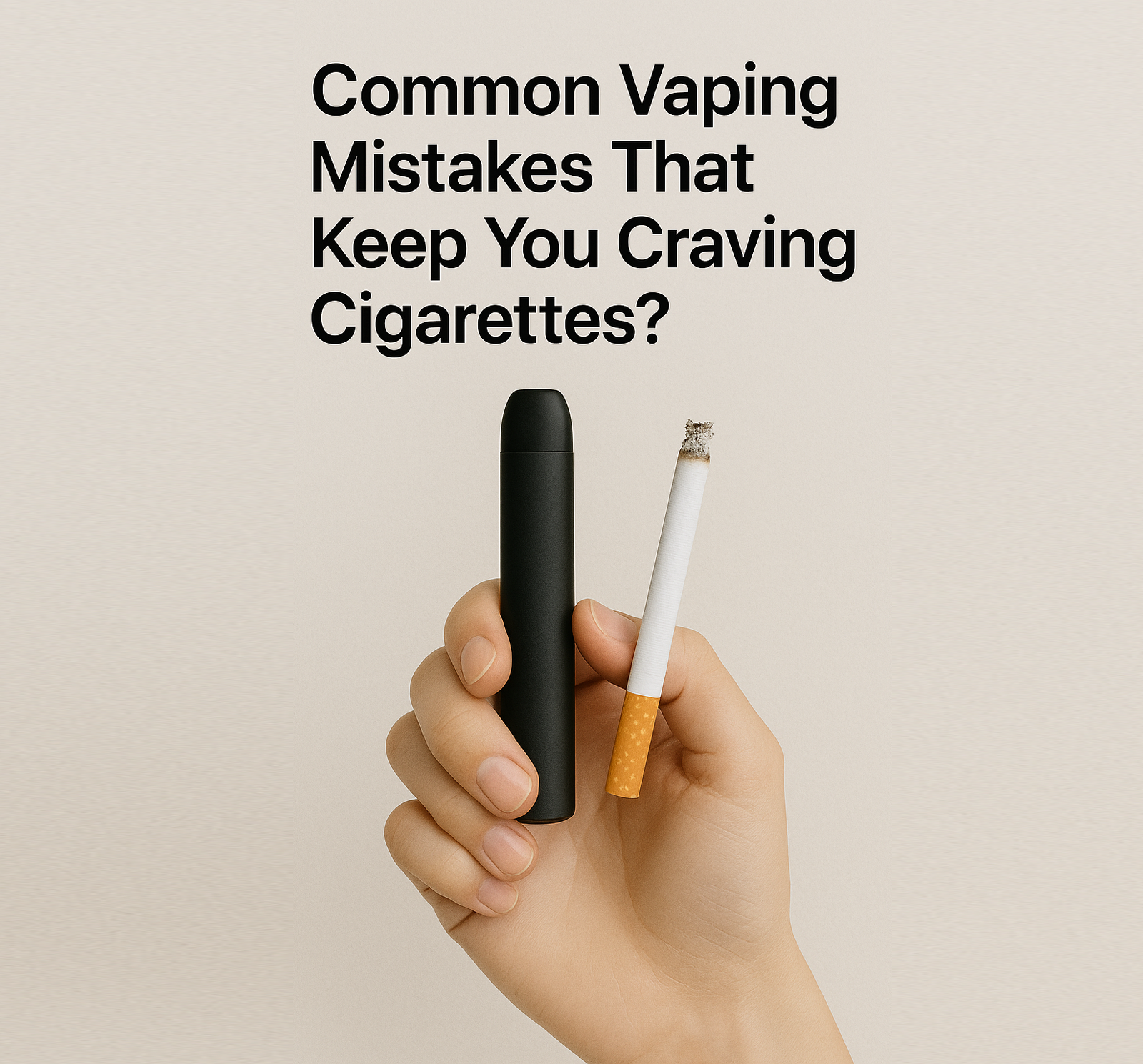 Common Vaping Mistakes That Keep You Craving Cigarettes