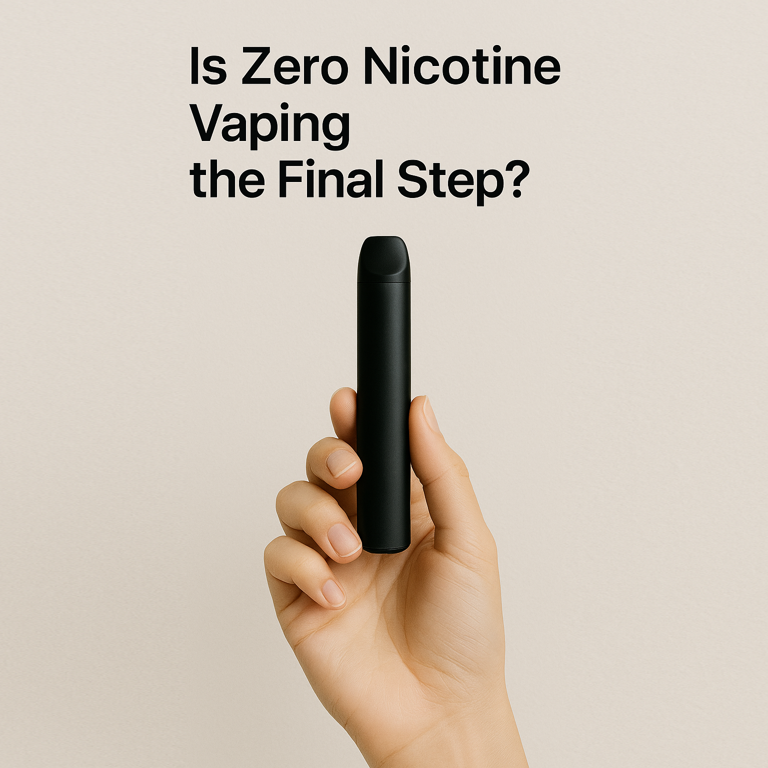 Is Zero Nicotine Vaping the Final Step?