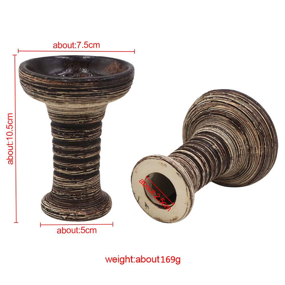 CERAMIC ONE-HOLE SHISHA HOOKAH BOWL NEW DESIGN SHISHA ACCESSORY