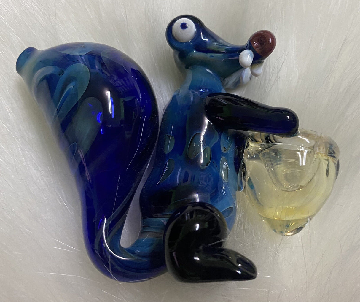 Blue Squirrel Glass Hand Pipe- Tobacco Hand Pipe-High Quality Pipe-Gift Pipe