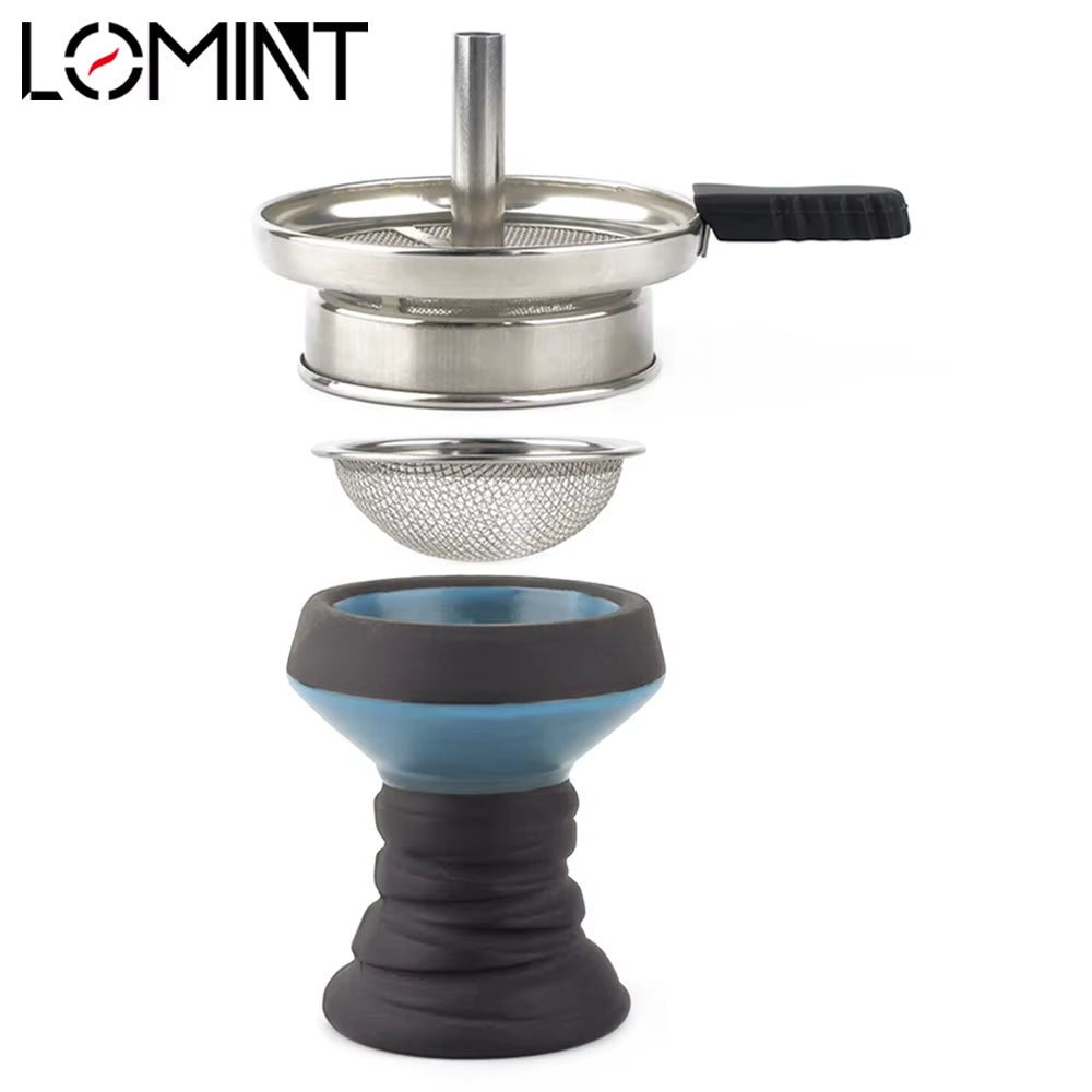 CERAMIC HOOKAH BOWL WITH STAINLESS STEEL SCREEN LM-B161