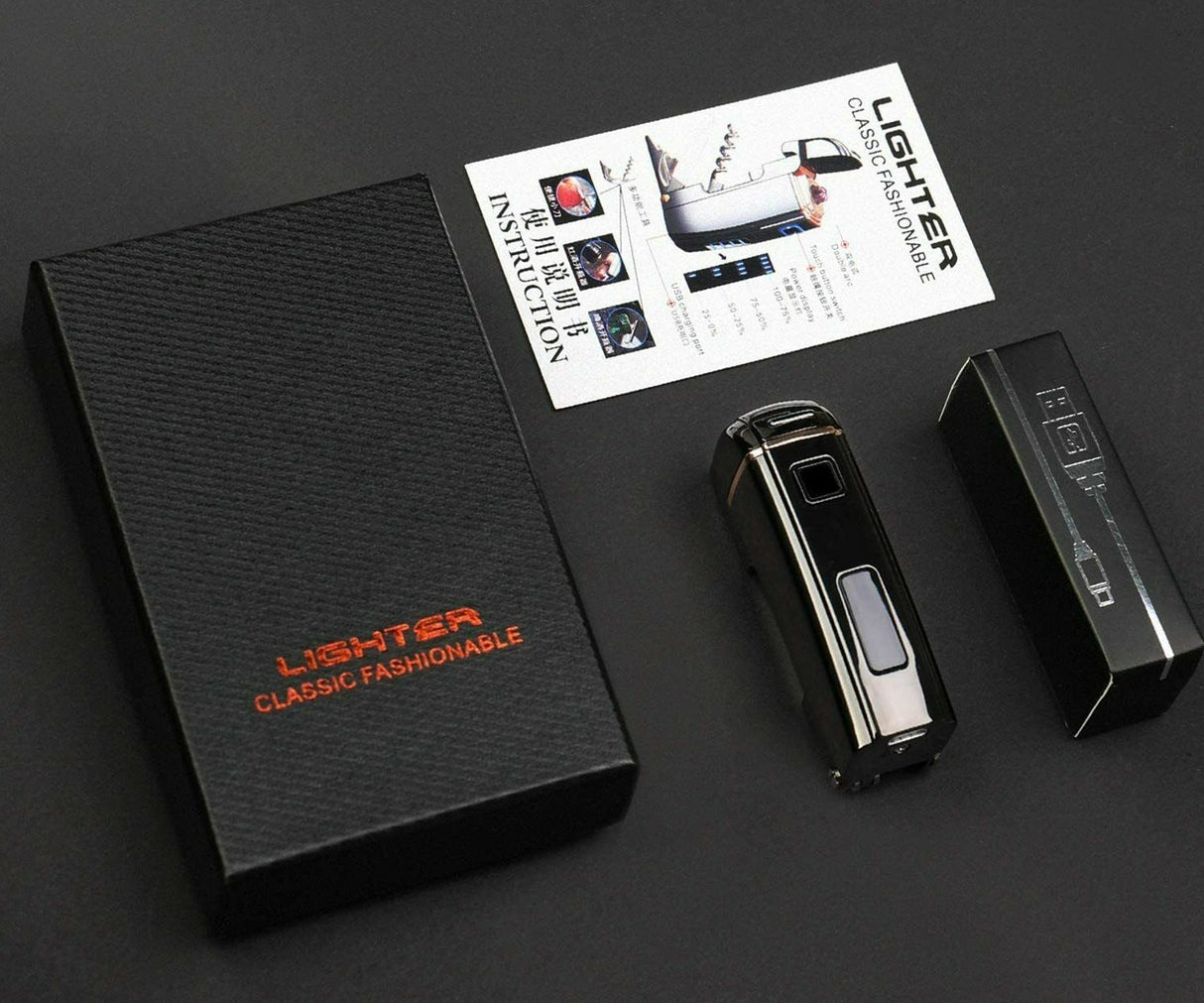 Dual Arc Plasma Electric Lighter USB Rechargeable, Multi Function,Outdo