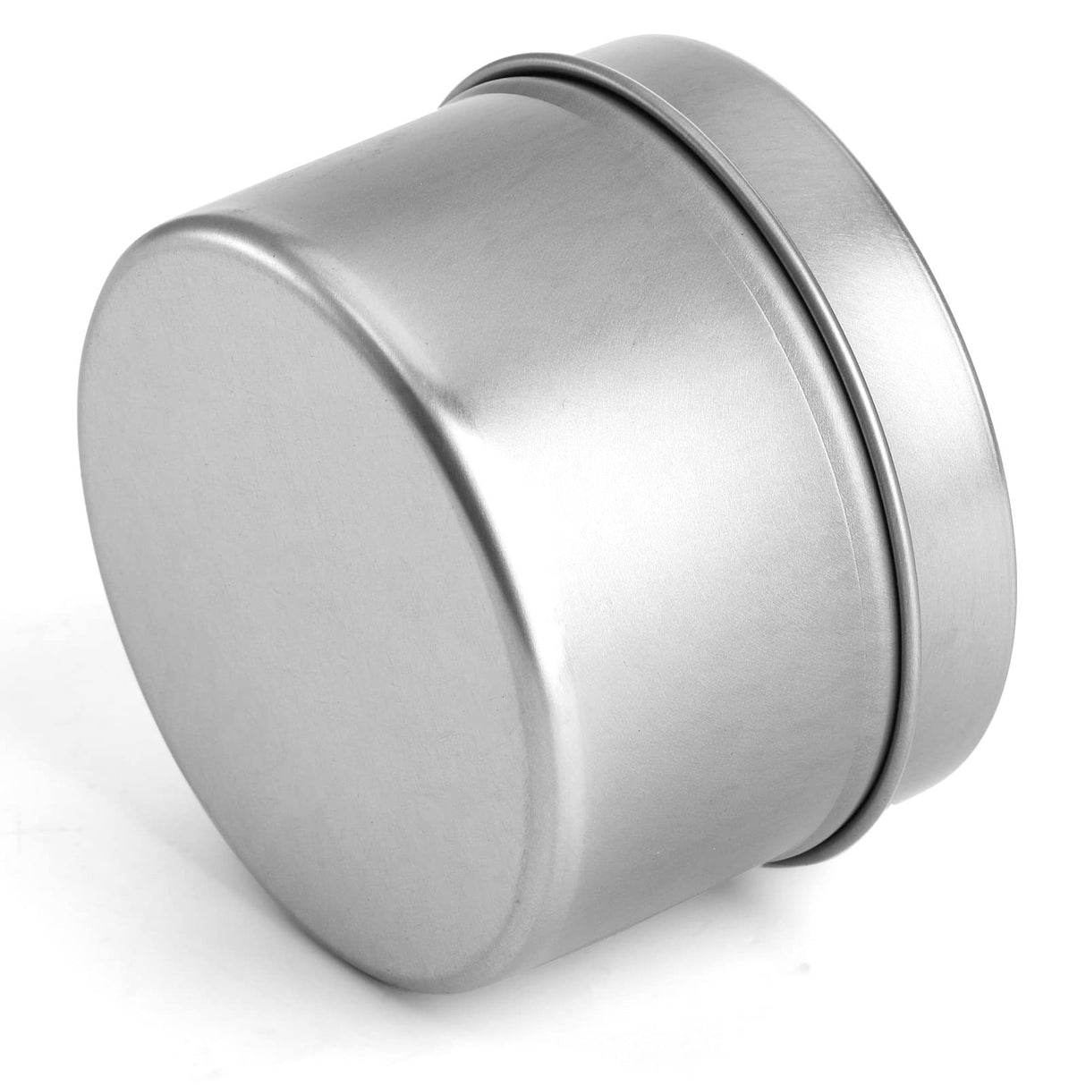 TRAVEL ROUND METAL CANDLE TINS WITH LIDS – 30 PCS 4 OZ ROUND