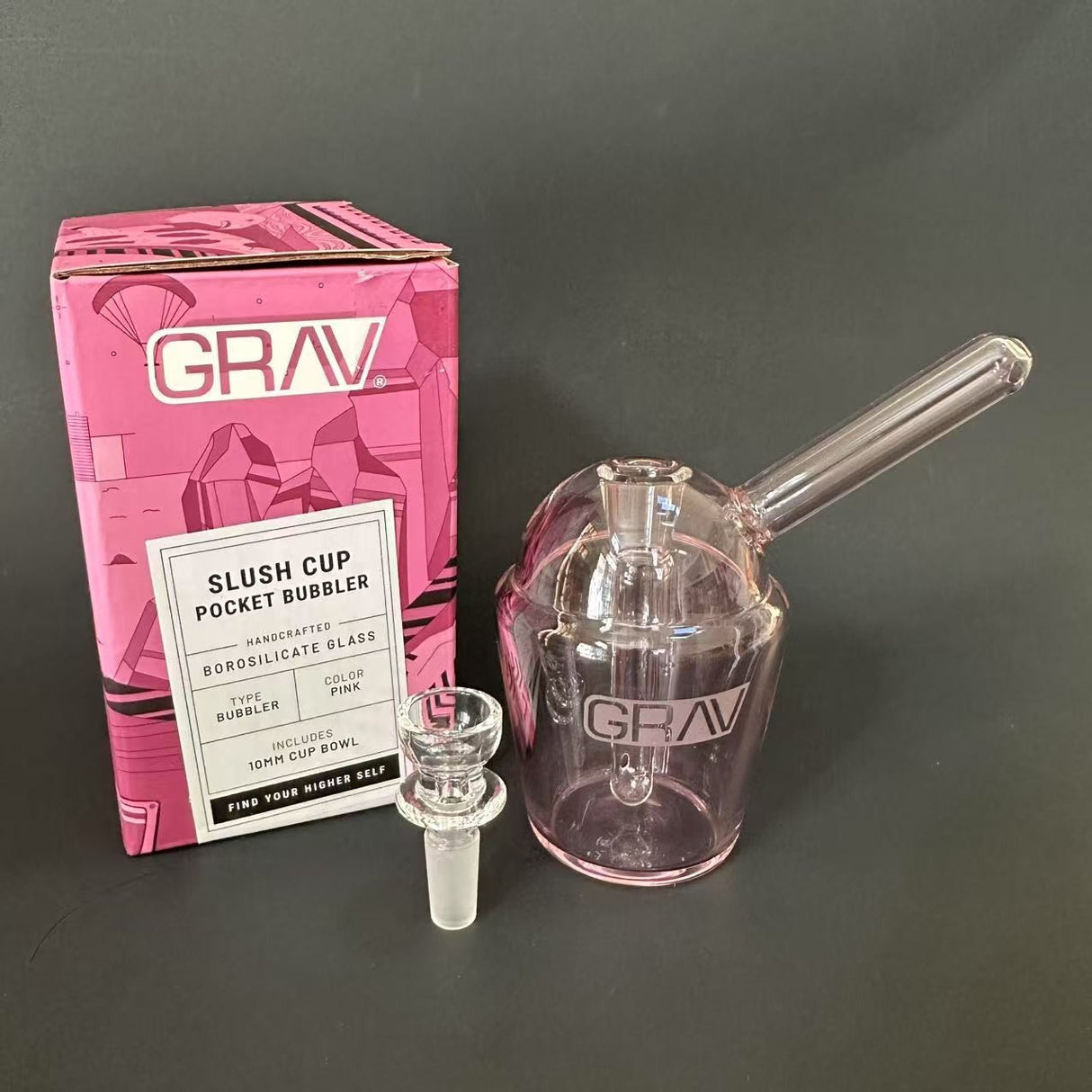 GRAV® 4" Slush Cup Pocket Bubbler 10Mm Glass – Pink US Seller