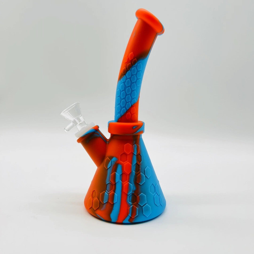 6.4 " Silicone Smoking Water Pipe Bong Tobacco Bubbler Different Colors
