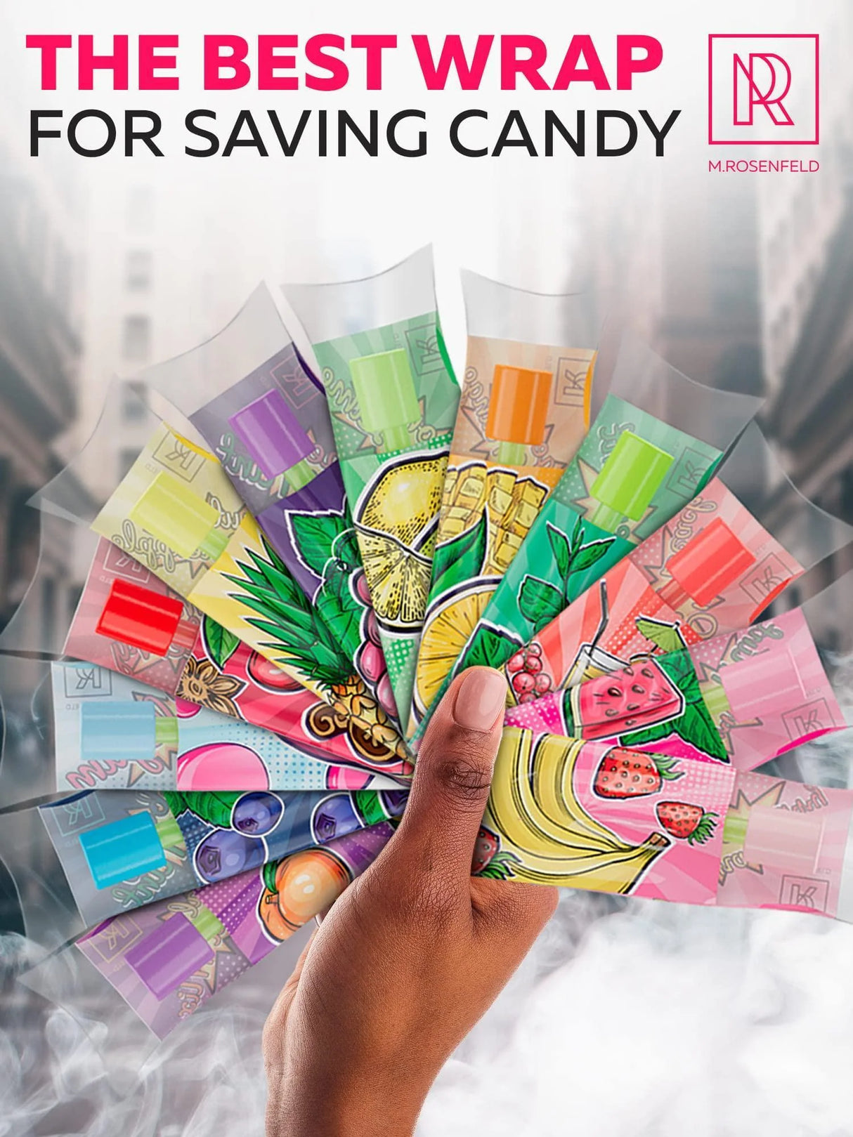 CANDY HOOKAH TIPS 60 PCS GLOW IN THE DARK JOLLY TIPS INDIVIDUALLY WRAPPED