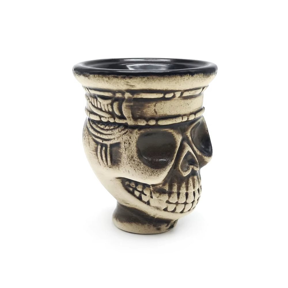 SKULL CERAMIC HOOKAH BOWL SHISHA TOBACCO ACCESSORY