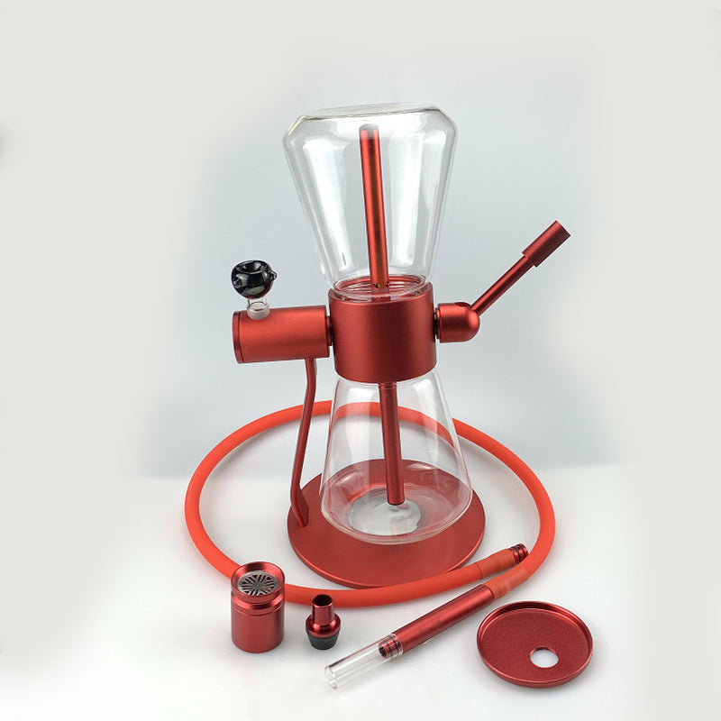 HOURGLASS TYPE ROTARY GRAVITY HOOKAH