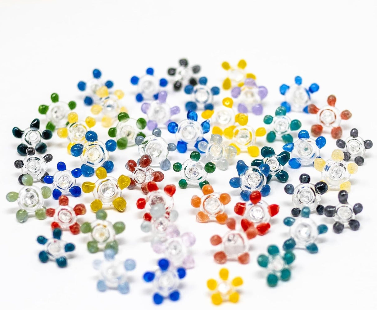 240 Pack Glass Daisy Pipe Screens 6Mm (0.23") - 9Mm (0.35") in Container USA