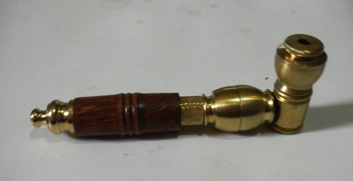 Metal Tobacco Chamber Smoking Pipe Genuine USA Brass Long Pipe Bowl