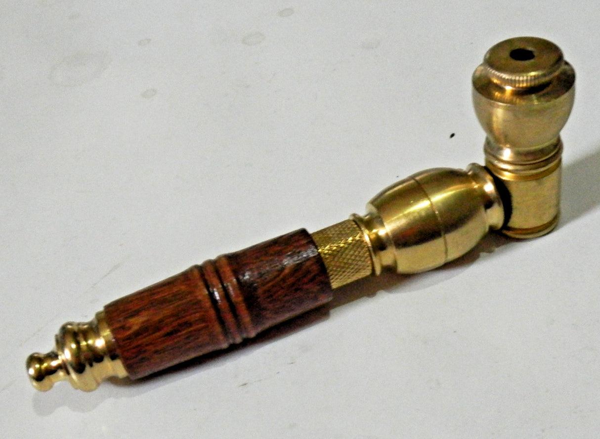Metal Tobacco Chamber Smoking Pipe Genuine USA Brass Long Pipe Bowl