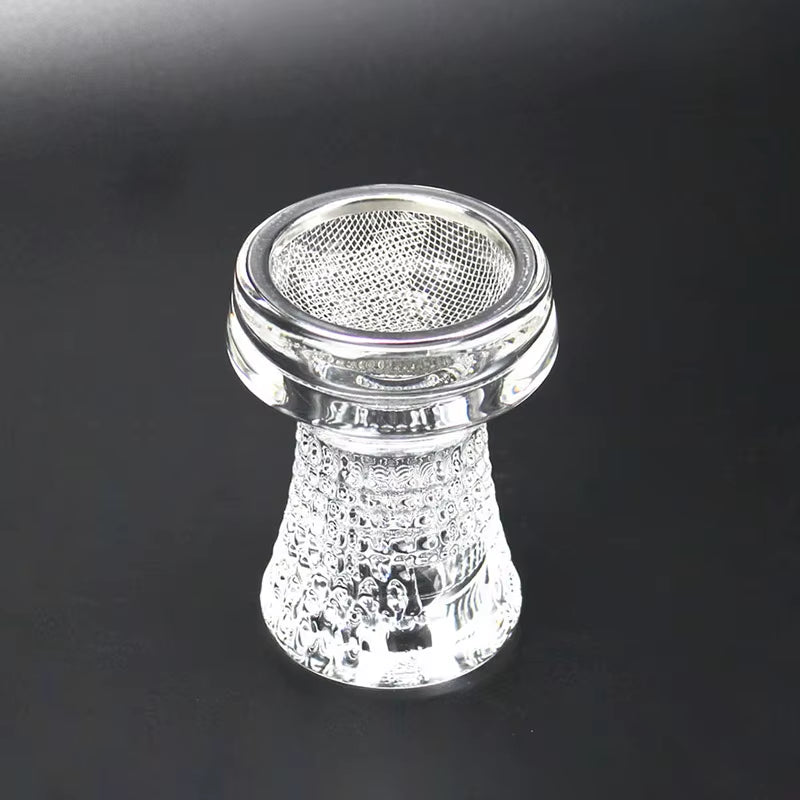 GLASS HOOKAH BOWL WITH NET SHISHA HOOKAH HEAD ACCESSORY