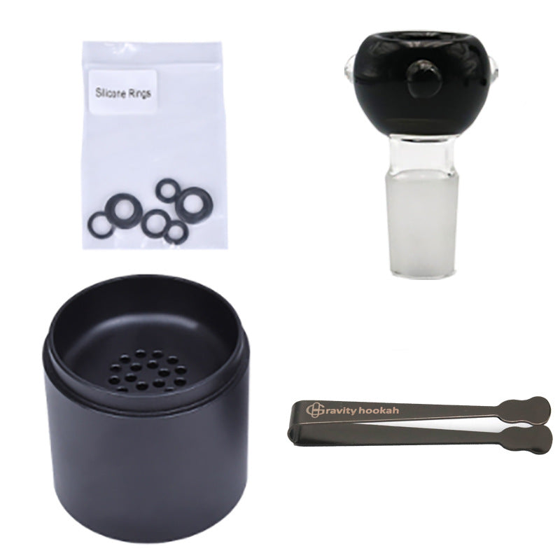 NEW TRANSPARENT GLASS GRAVITY HOOKAH WITH MODERN DESIGN