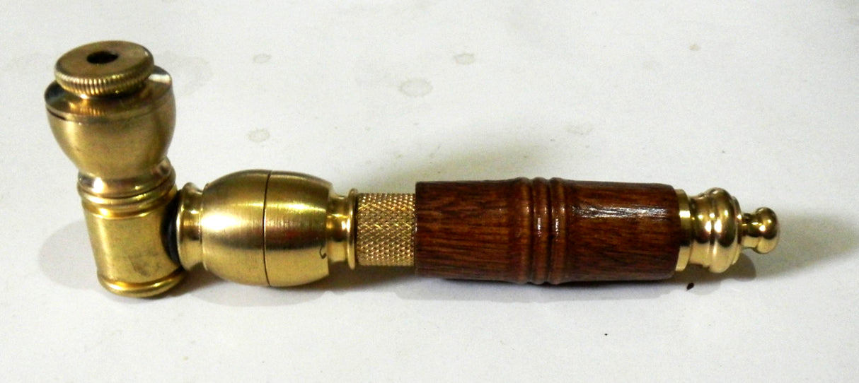 Metal Tobacco Chamber Smoking Pipe Genuine USA Brass Long Pipe Bowl