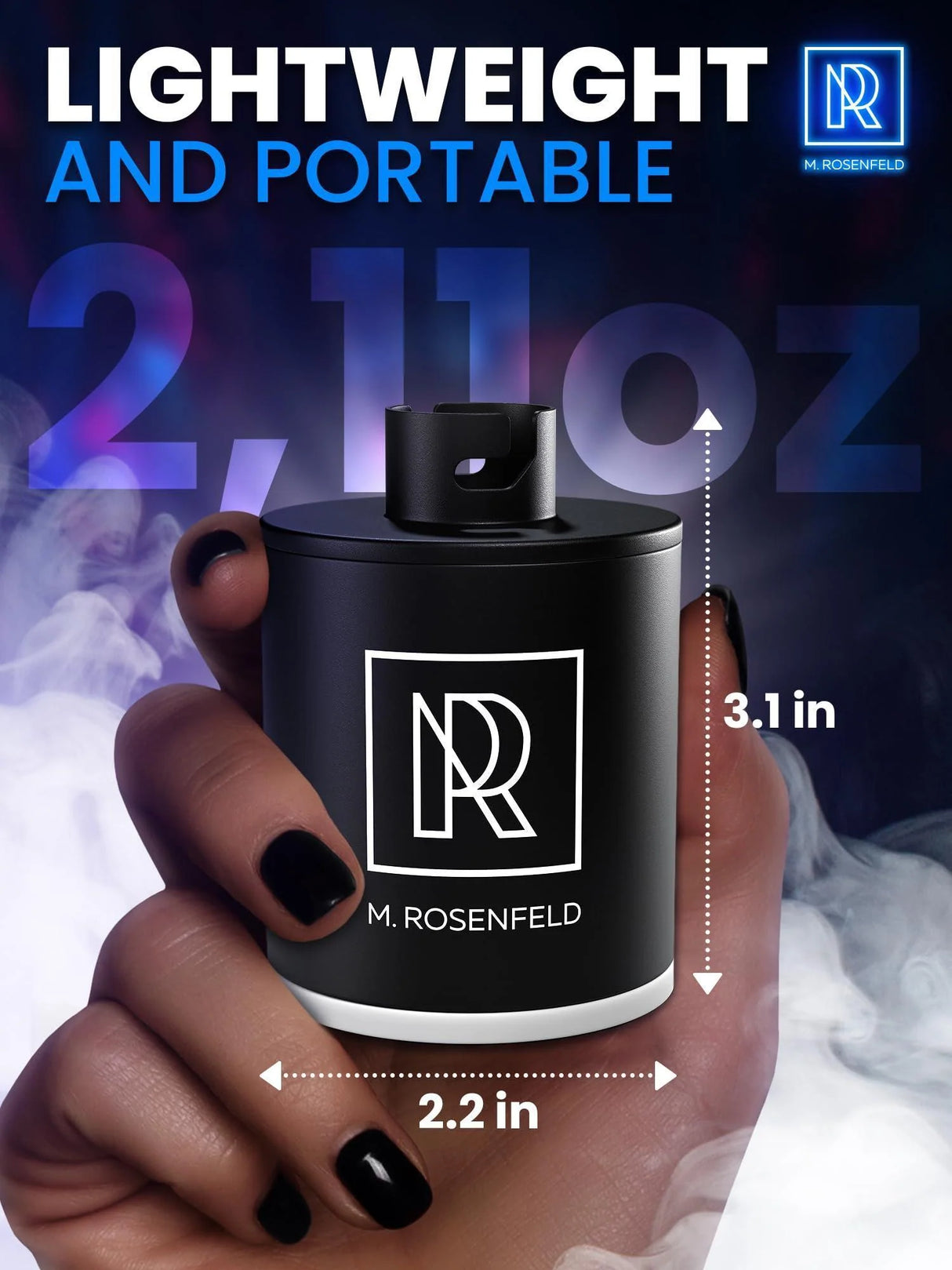 ELECTRIC HOOKAH AIR PUMP WITH 1300MAH RECHARGEABLE BATTERY & LED LIGHT