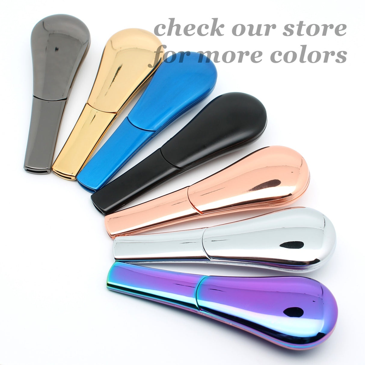 3.8" Metal Smoking Pipes Magnetic Lid Zinc Alloy Smoke Bowl Tobacco Black Pipe