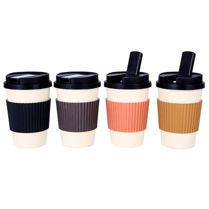 5.5'' Silicone Portable Brown Coffe Cup Glass Bong Water Pipe Bubbler