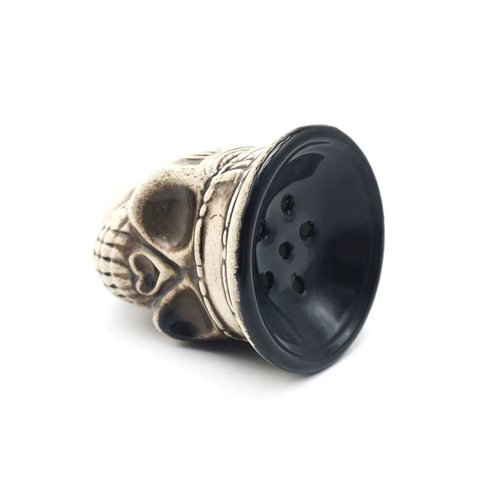 SKULL CERAMIC HOOKAH BOWL SHISHA TOBACCO ACCESSORY