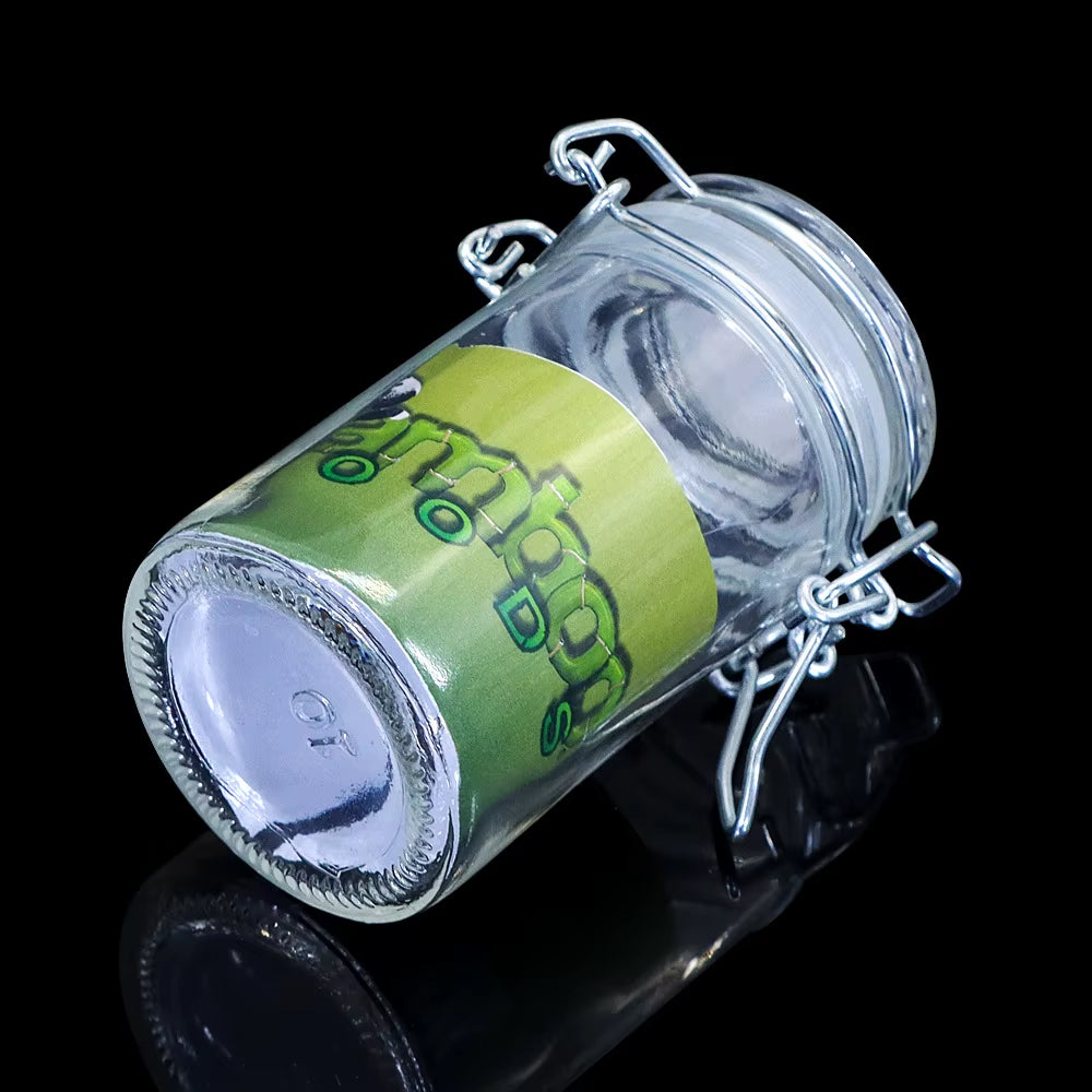 AIRTIGHT HERB & TOBACCO STORAGE JAR – CLAMPING LID, KEEPS FRESH