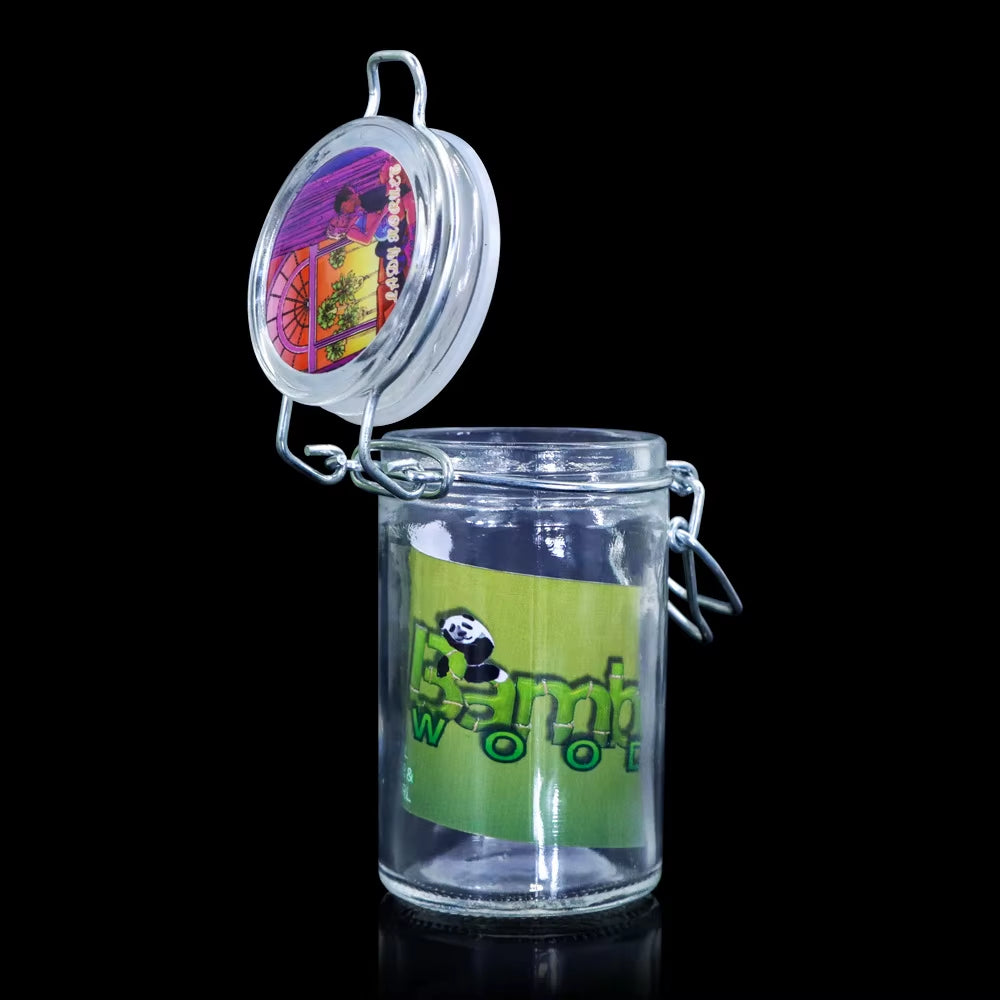 AIRTIGHT HERB & TOBACCO STORAGE JAR – CLAMPING LID, KEEPS FRESH
