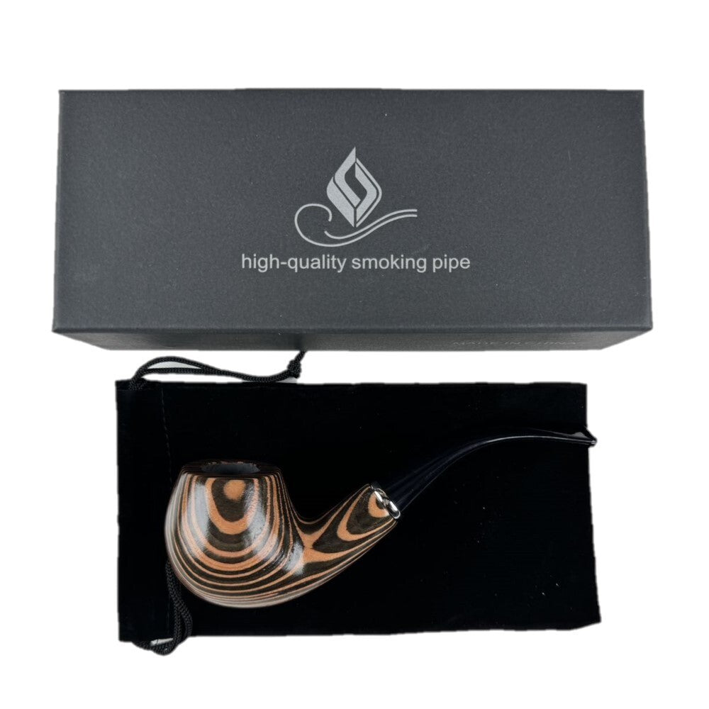 2 Durable Wooden Wood Smoking Pipe Tobacco Cigarettes Cigar Pipes Enchase Gift D