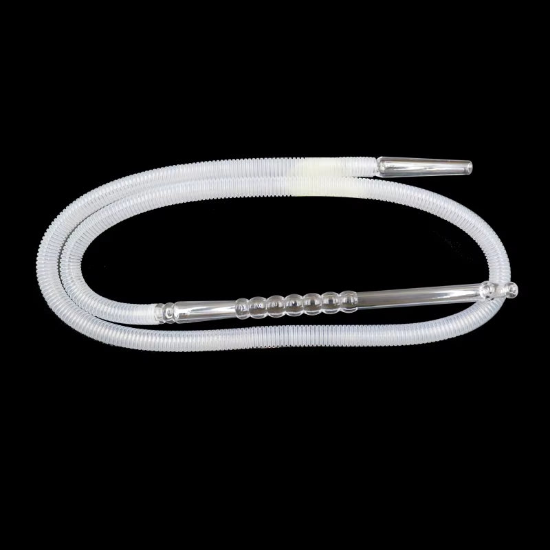 DISPOSABLE PLASTIC HOOKAH HOSE WITH LONG MOUTHPIECE 150CM SHISHA ACCESSORY