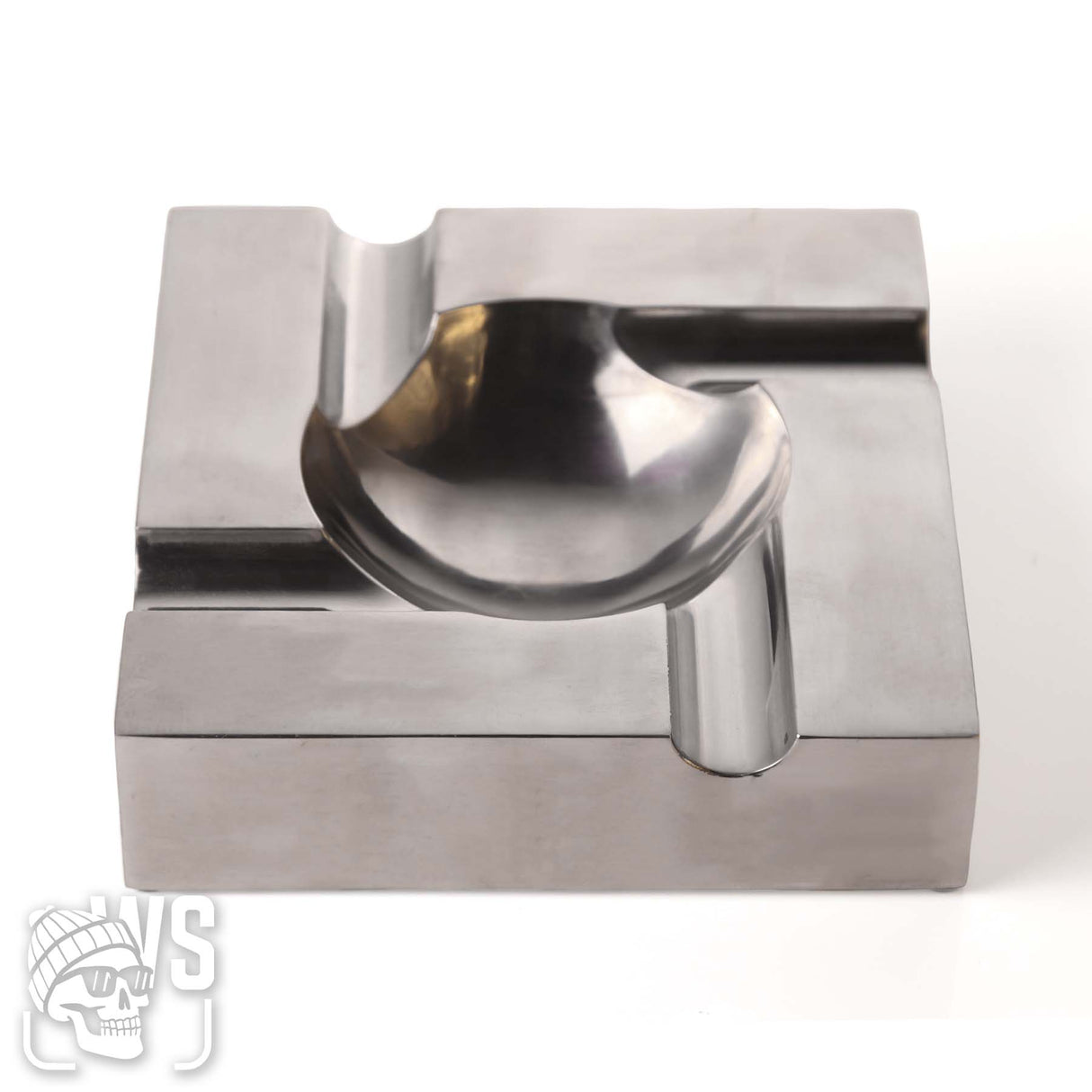Wesmoke.com four rest polished metal cigar ashtray cigar ashtray