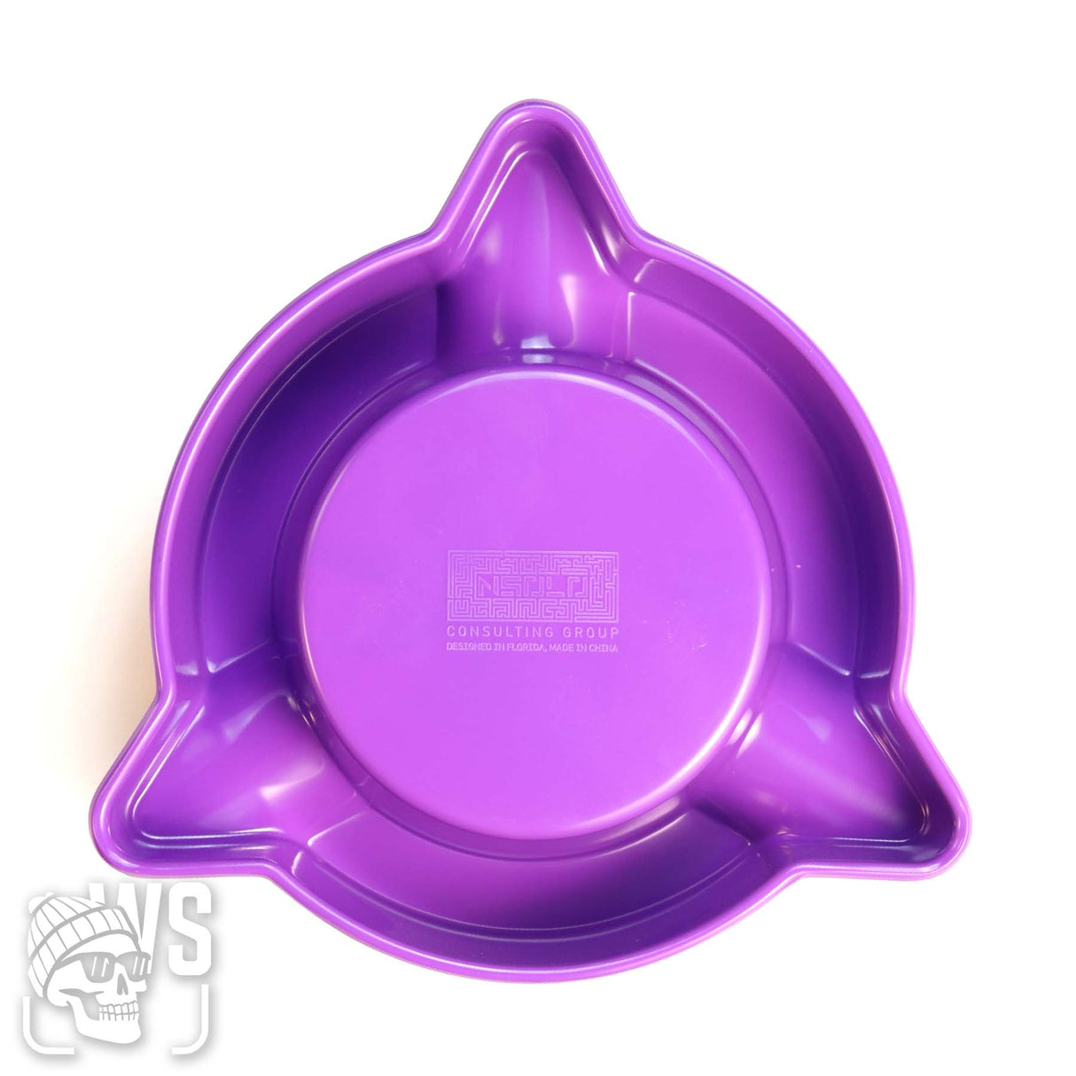 Acid cigars hardened polymer cigar ashtray with four rests cigar ashtray