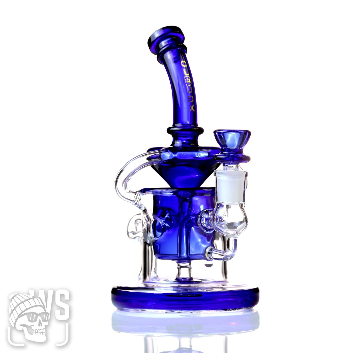 CLOUDX GLASS SCIENTIFIC RECYCLER BONG