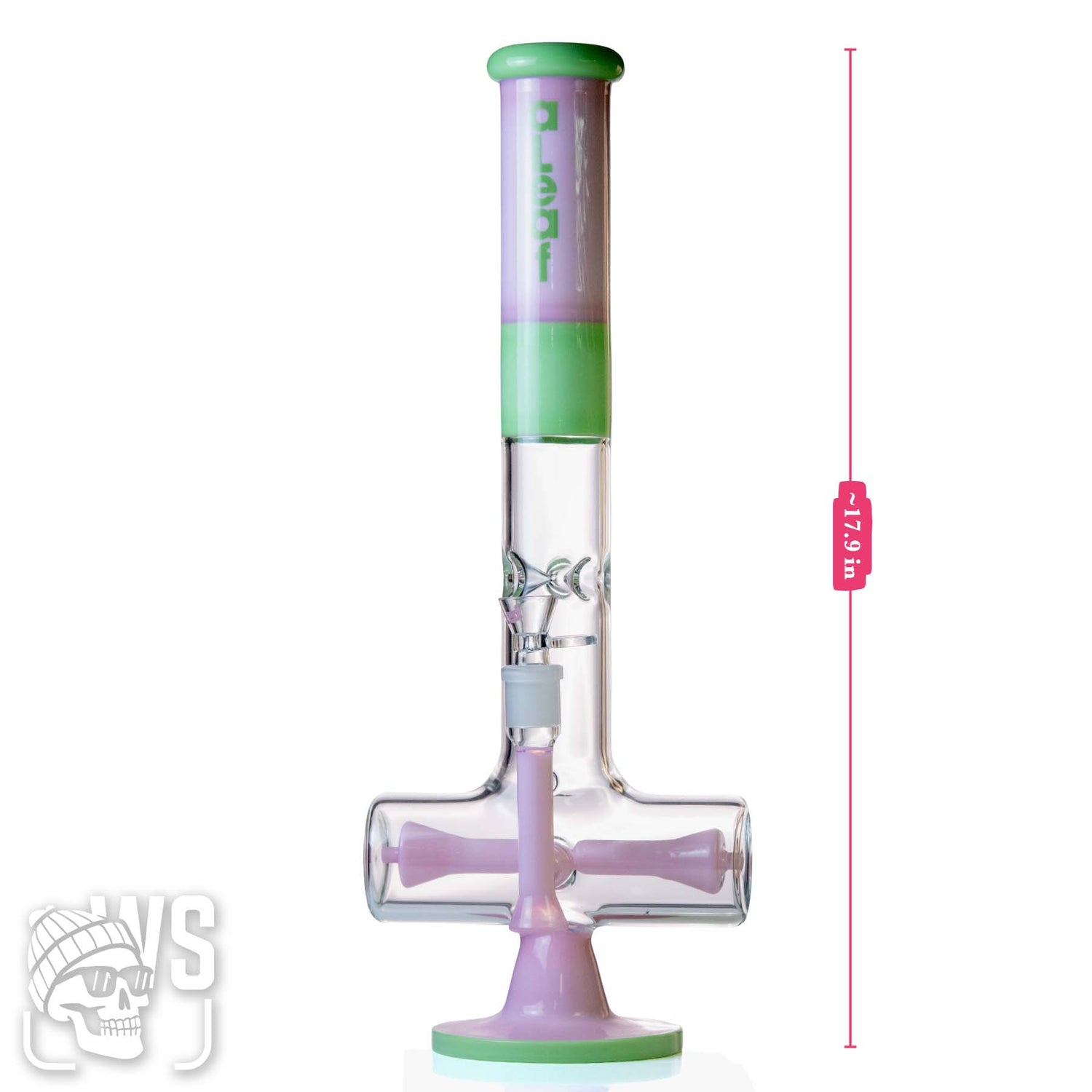 ALEAF GLASS INLINE PERC BONG WITH SCIENTIFIC DESIGN