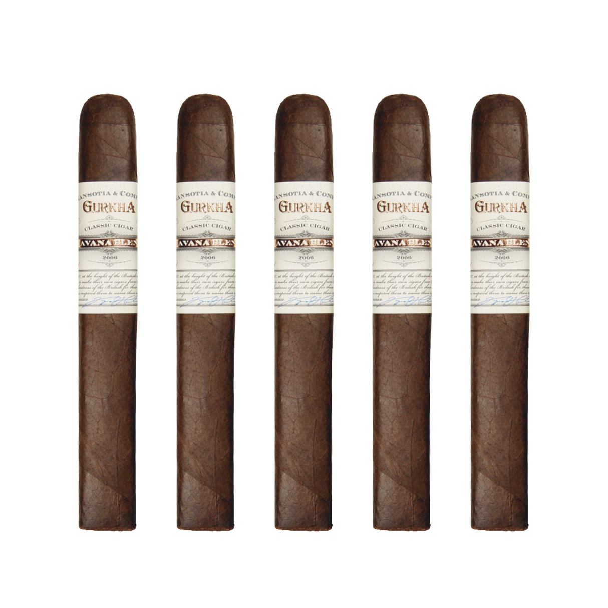 Gurkha the classic havana blend toro 6 inch by 54 pack of 5 robusto cigar