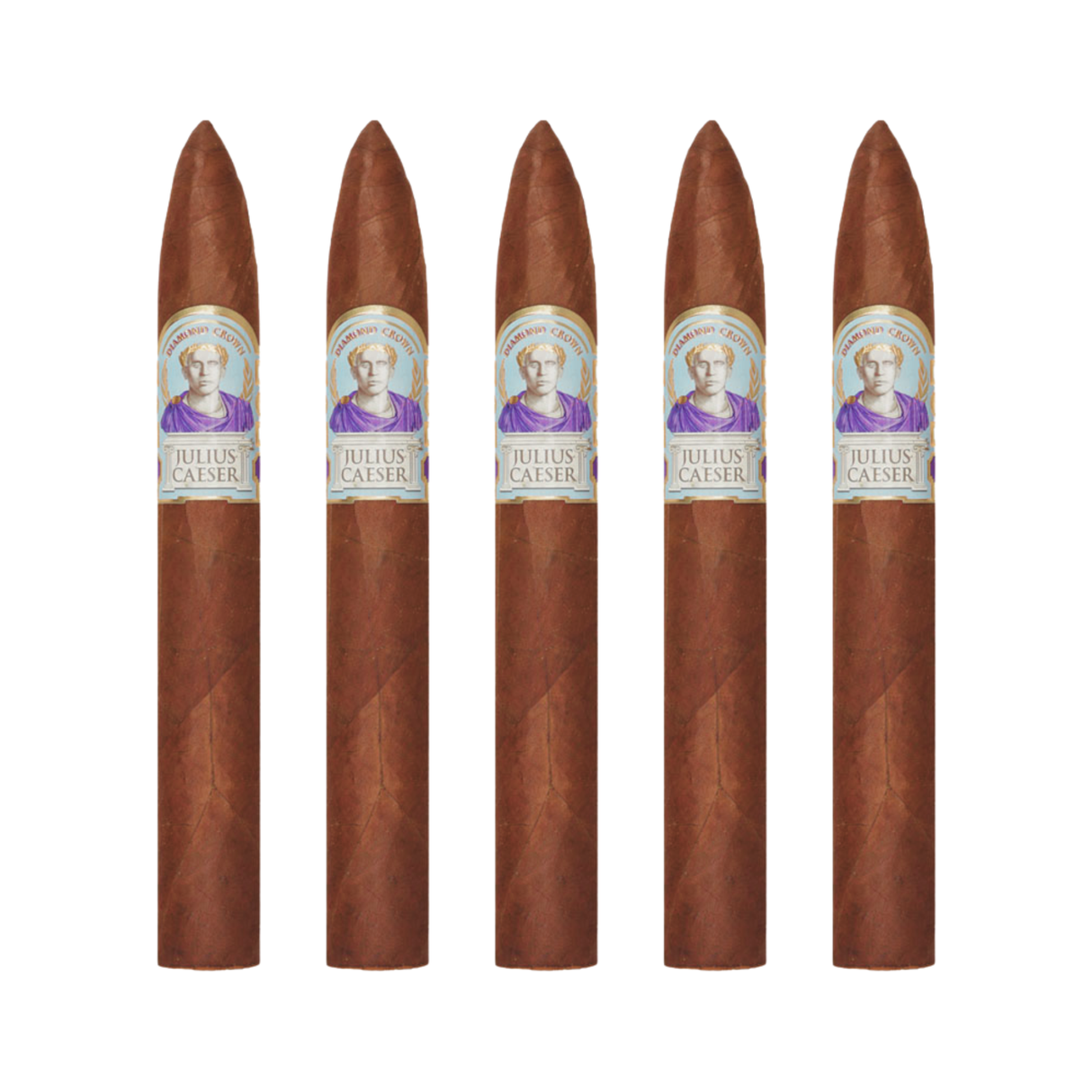 Diamond Crown diamond crown julius caeser pyramid 6½ x 52 pack of 5 robusto cigar