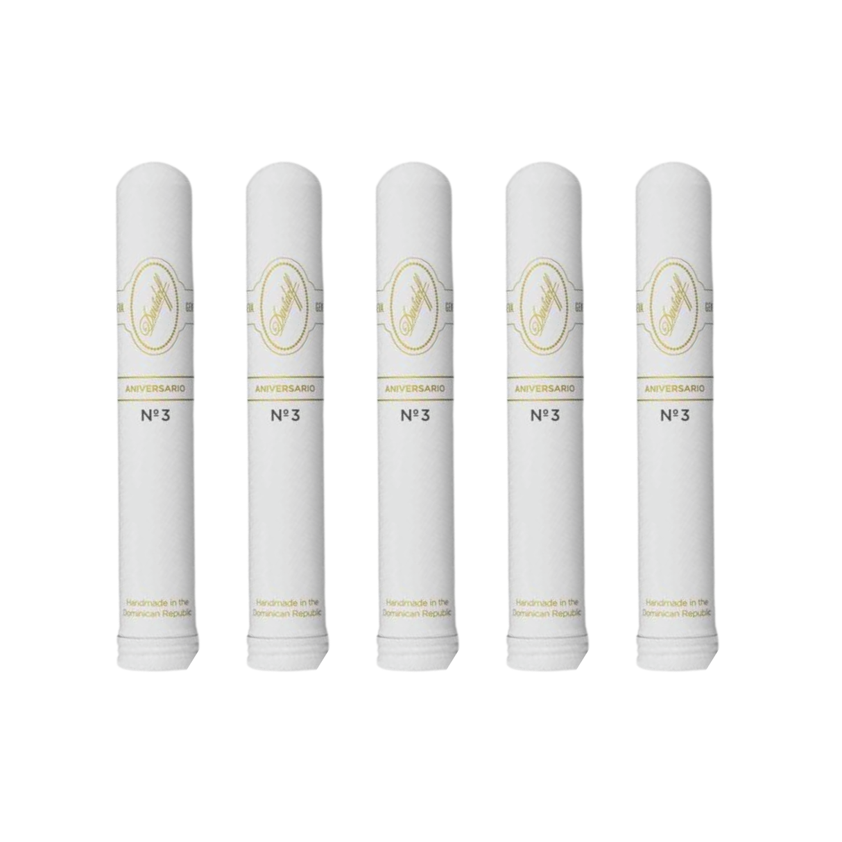 Davidoff aniversario no. 3 tubos pack of 5 robusto cigar