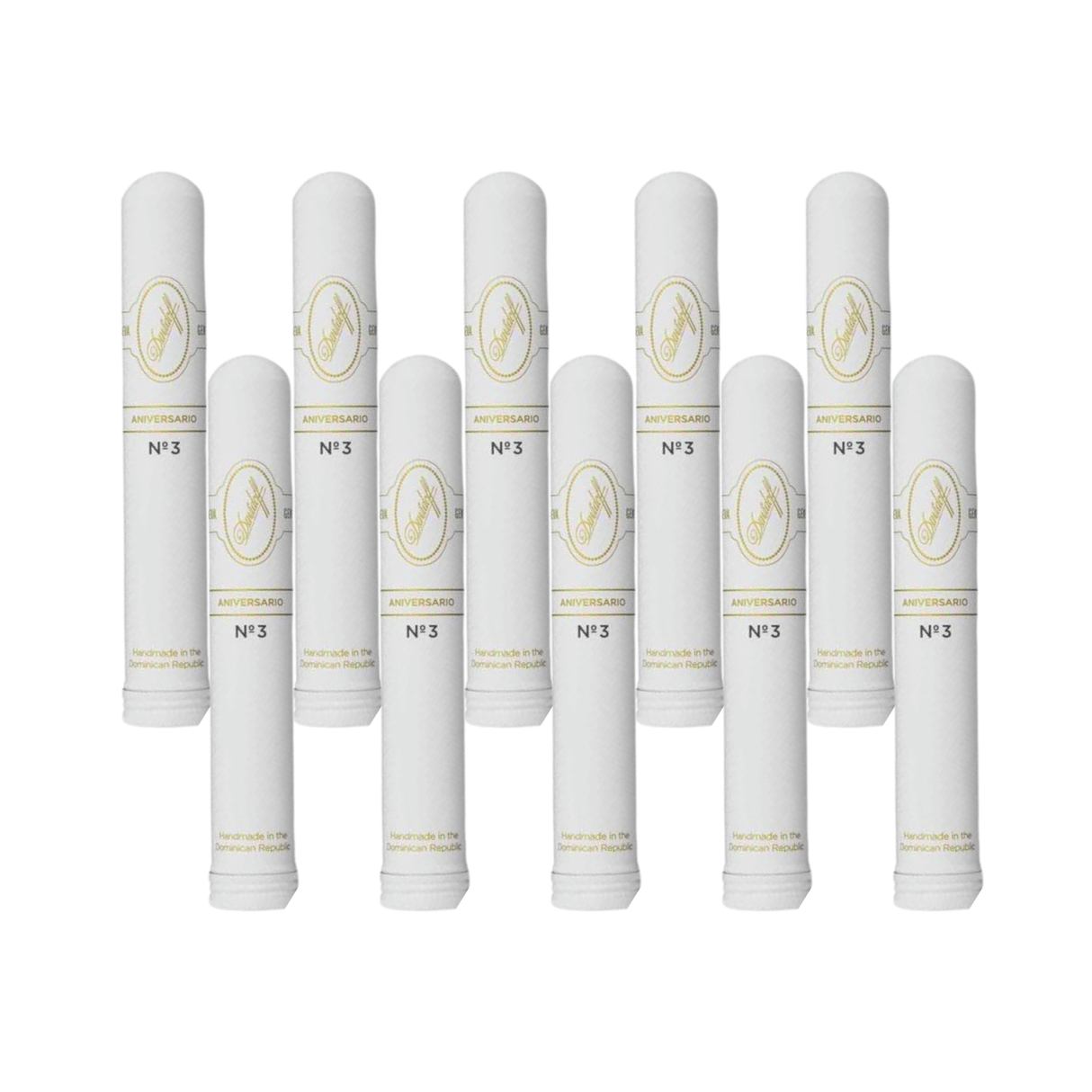 Davidoff aniversario no. 3 tubos pack of 10 robusto cigar