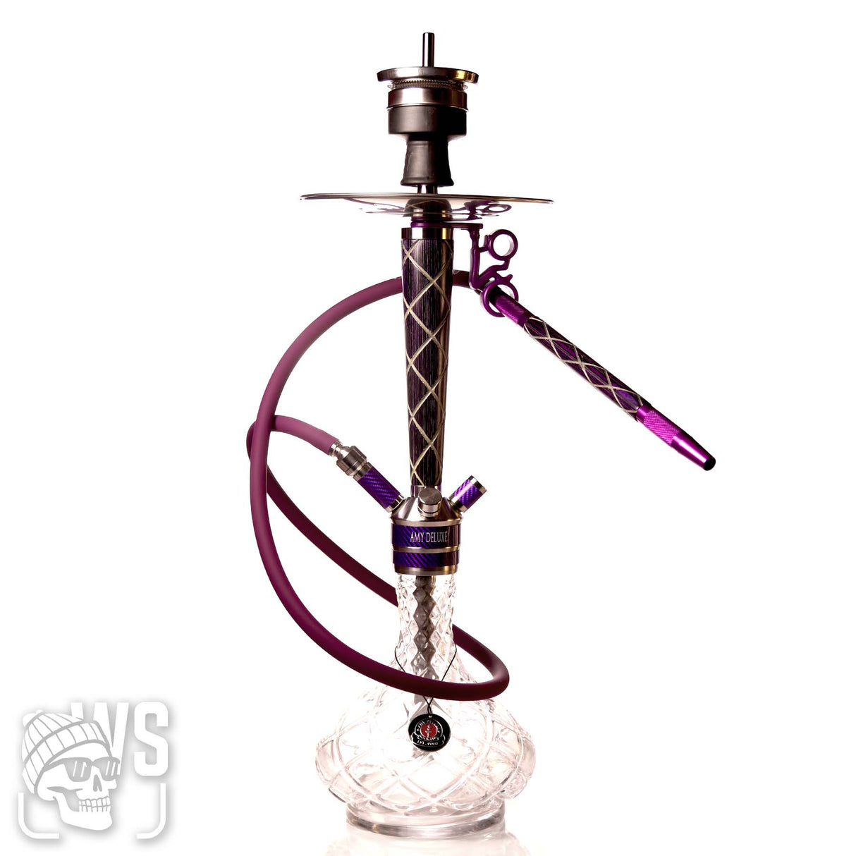 Amy Deluxe amy deluxe 102.01 tr hookah purple single-hose hookah