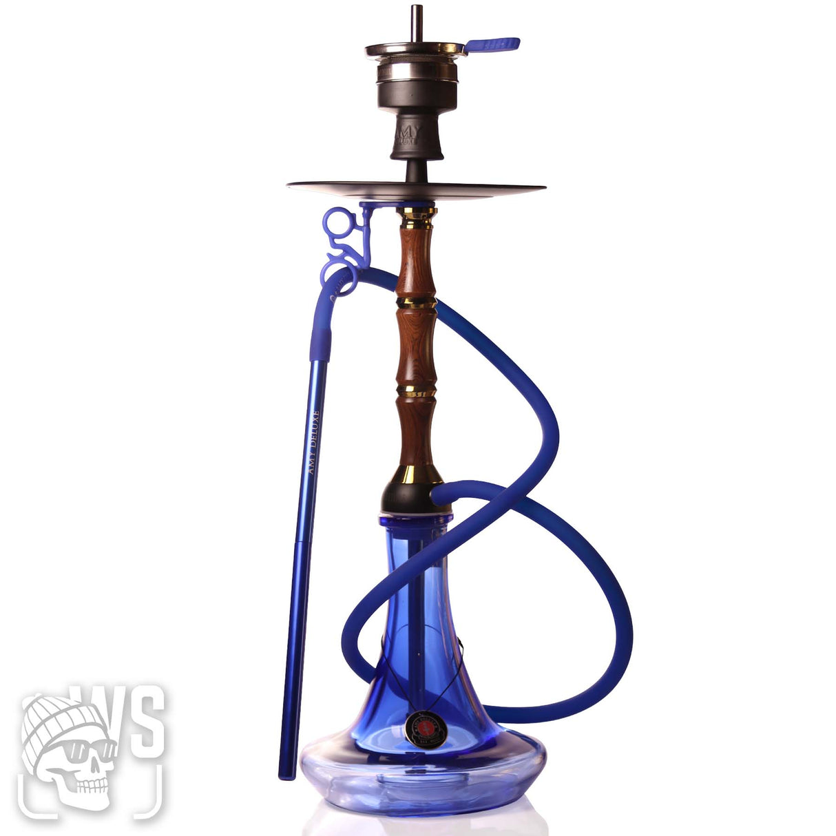 Amy Deluxe bamboo 113.01 hookah blue single-hose hookah