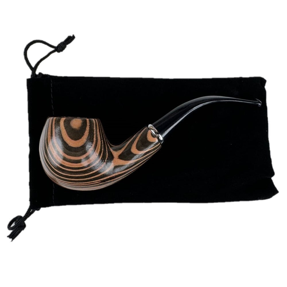 2 Durable Wooden Wood Smoking Pipe Tobacco Cigarettes Cigar Pipes Enchase Gift D