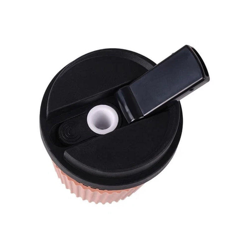 5.5'' Silicone Portable Brown Coffe Cup Glass Bong Water Pipe Bubbler