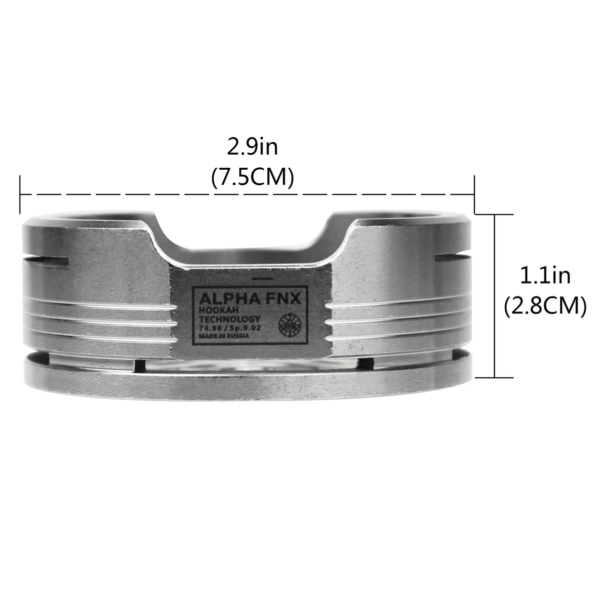 ALPHA FNX STAINLESS STEEL HEAT MANAGEMENT CHARCOAL HOLDER HMD FOR HOOKAH