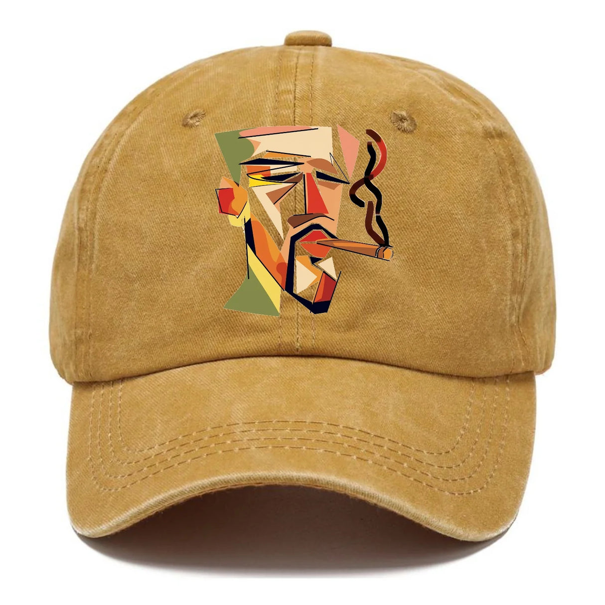 CIGAR COOL ABSTRACT SMOKER DENIM CLASSIC CAP