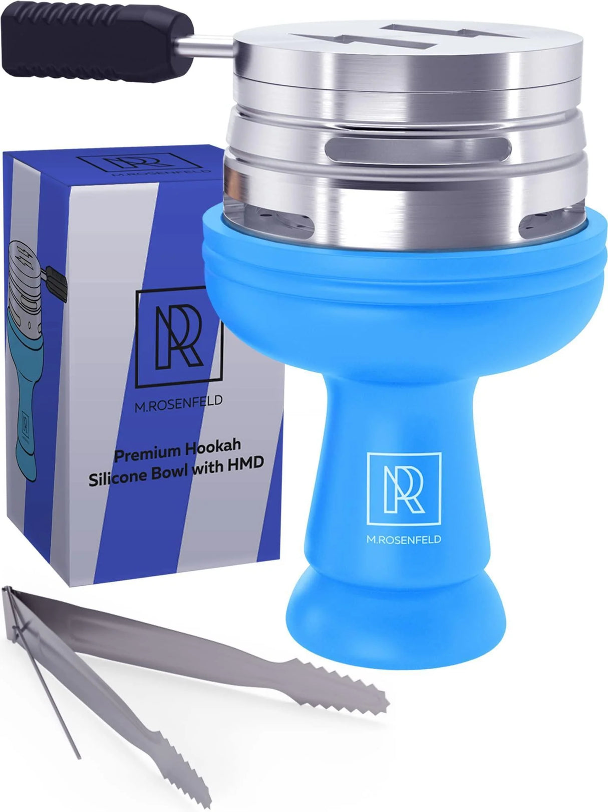 PREMIUM BLUE SILICONE PHUNNEL HOOKAH BOWL SET WITH DURABLE HEAT-RESISTANT DESIGN