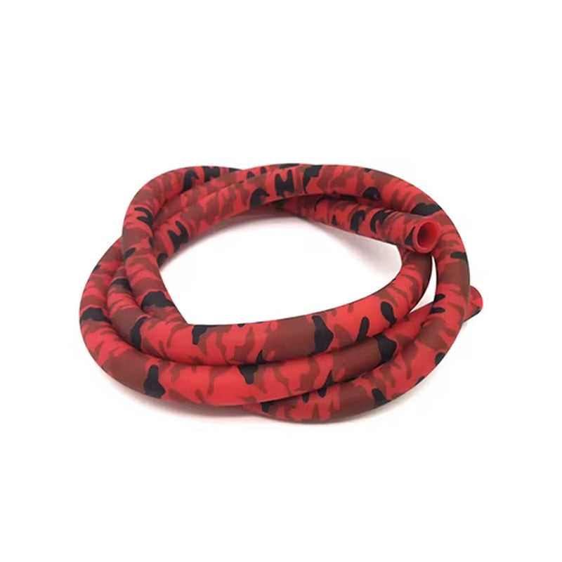 COLORFUL SILICONE HOOKAH HOSE CARBON FIBER SKULL DESIGN 12MM ID 17MM OD 1500MM