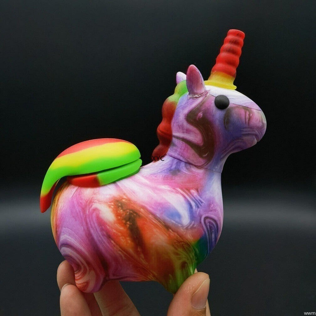 4.7 Inch Hookah Animal Silicone Bong Smoking Water Pipe Shisha + Glass Bowl Hot