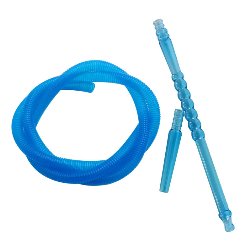 DISPOSABLE PLASTIC HOOKAH HOSE WITH LONG MOUTHPIECE 150CM SHISHA ACCESSORY