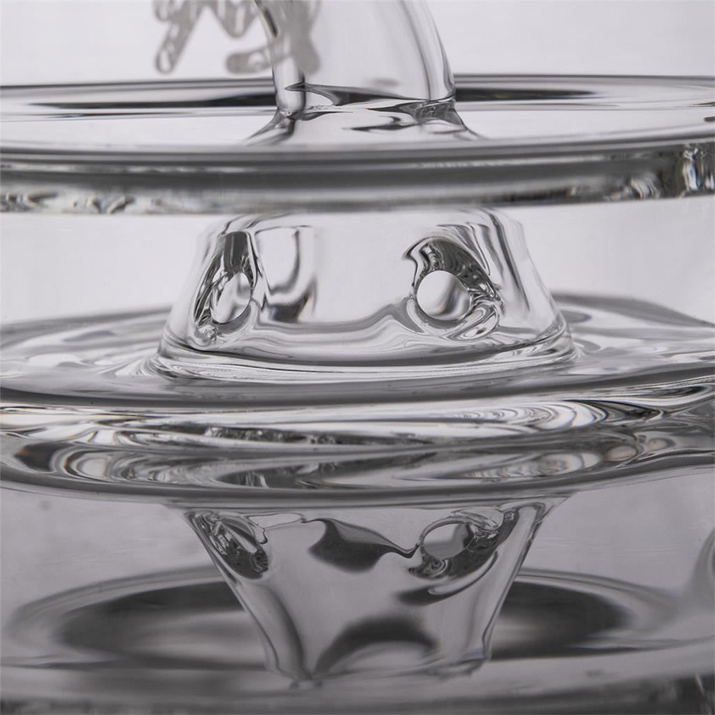 MJ Arsenal Alpine Series APEX MINI RIG Water Pipe 7.4" Boro Glass W Walnut Wood