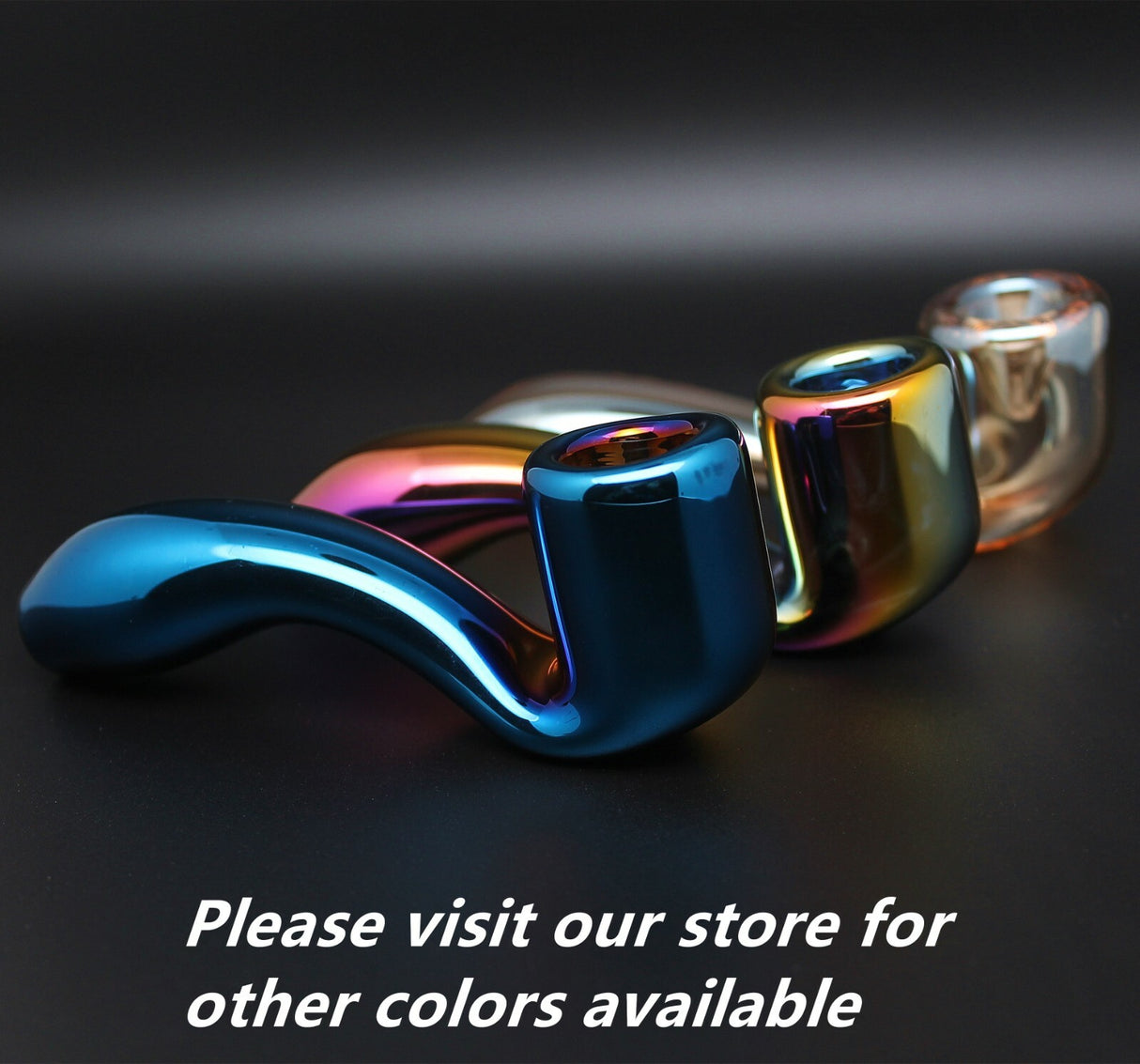 4.2” Metallic Glass Sherlock Holmes Smoke Bowl Smoking Pipes Bowls Blue Pipe