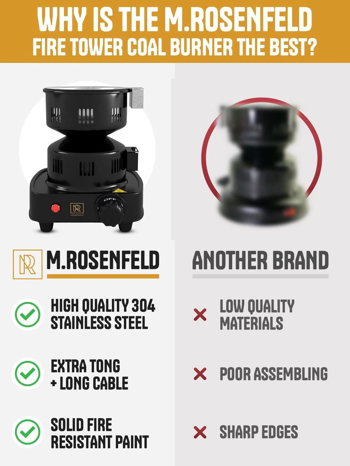 PREMIUM HOOKAH COAL BURNER FIRE TOWER MULTIPURPOSE ELECTRIC STOVE