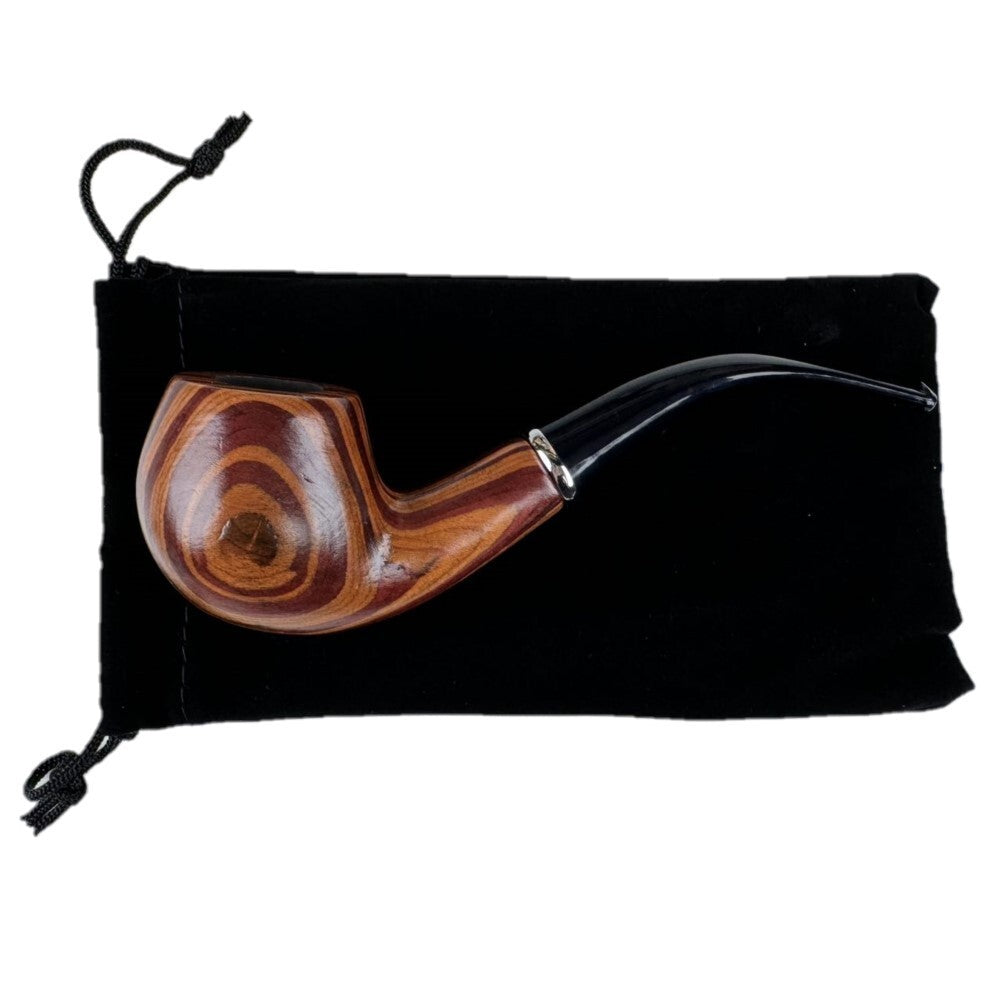 2 Durable Wooden Wood Smoking Pipe Tobacco Cigarettes Cigar Pipes Enchase Gift D