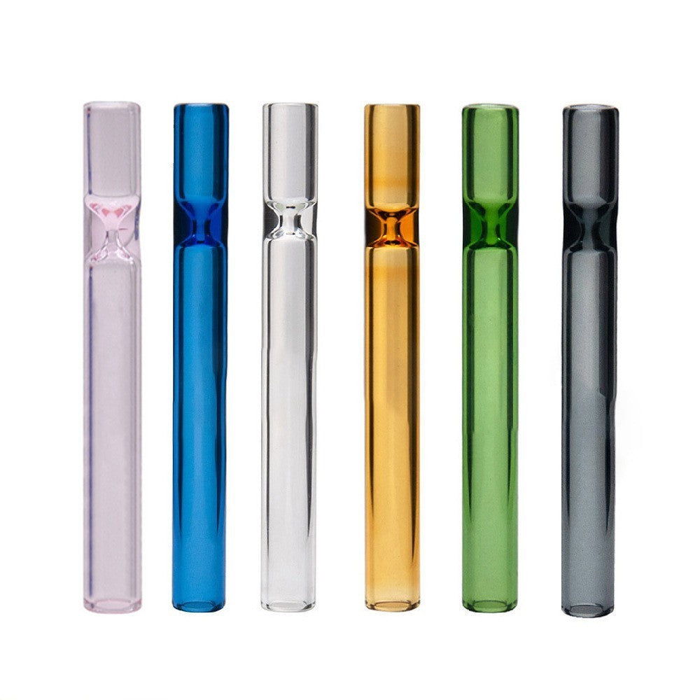 6 Pack Assorted Colors 4 Inch Glass Chillum Smoking Pipes Premium Thick Glass US