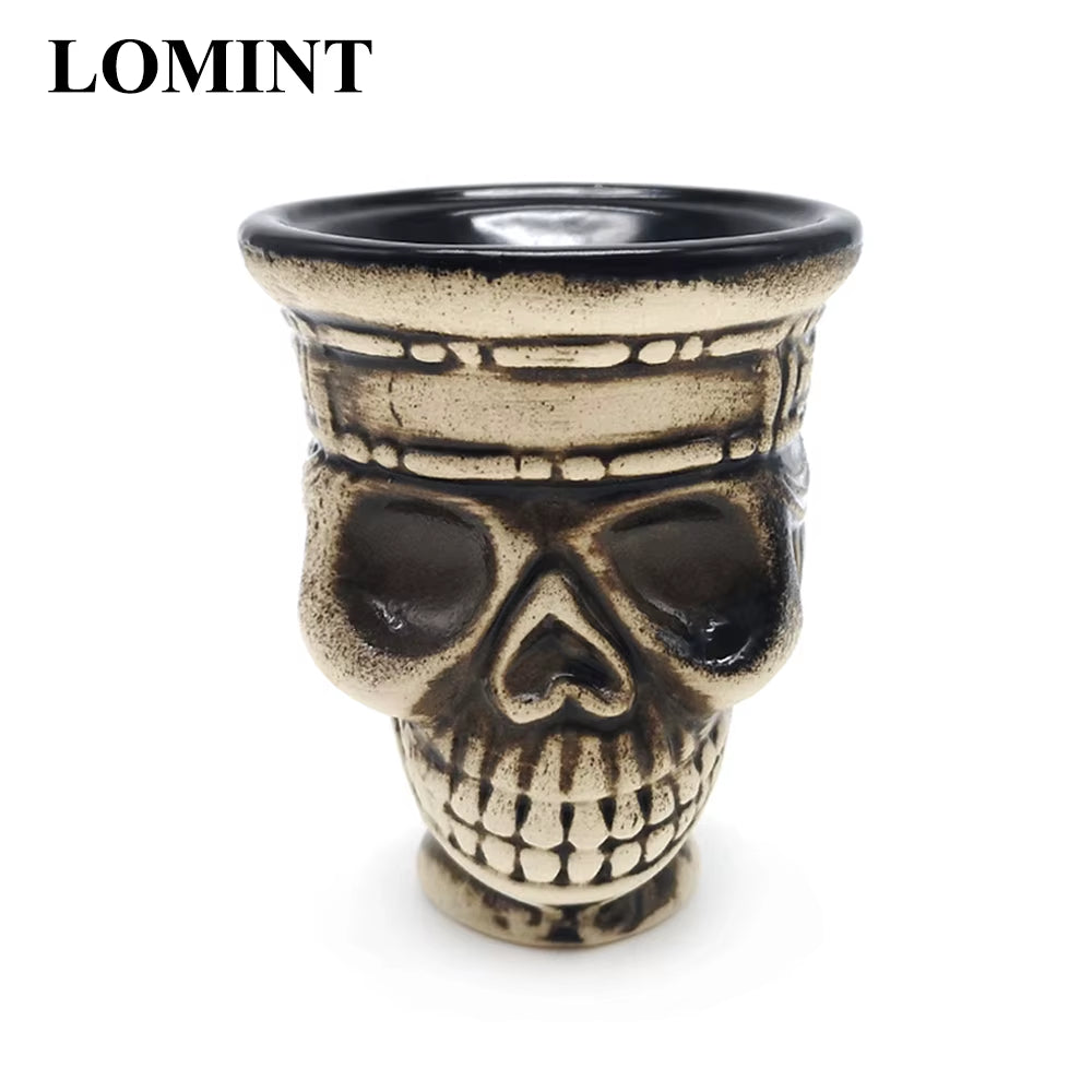 SKULL CERAMIC HOOKAH BOWL SHISHA TOBACCO ACCESSORY